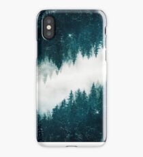 Snowy Surreal Forest iPhone Case
