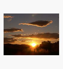 sunrise at bethanga victoria Photographic Print