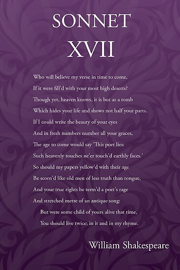 sonnet 17 sonnet 17
