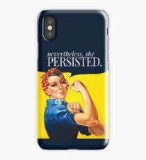 Nevertheless, she persisted. iPhone Case