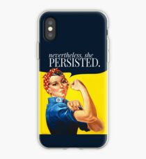 Nevertheless, she persisted. iPhone Case
