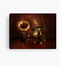 Steampunk Dashound Canvas Print