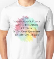 Camiseta unisex La felicidad se puede encontrar