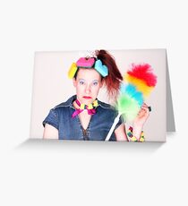 cleaning woman Greeting Card