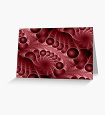 Blood Fractal Greeting Card
