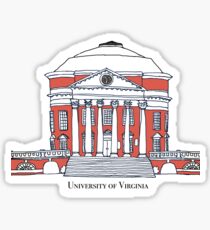 University of Virginia Rotunda color Sticker