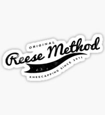 Person of Interest - Original Reese Method of Kneecapping (black lettering) Sticker