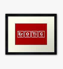 Erotic - Periodic Table Framed Print