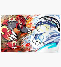 Primal Groudon | Primal Kyogre Poster