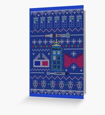 Who Christmas Sweater Greeting Card