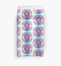 Resistance Fist "Trans Flag" Duvet Cover