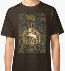 Camiseta clásica FLORES DE LA FANTASÍA UNICORNA Y GÓTICA, MOVIMIENTOS FLORALES