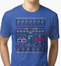 Who Christmas Sweater Tri-blend T-Shirt