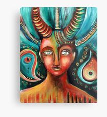 Connected Metal Print