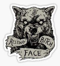 Resting Bitch Face Sticker