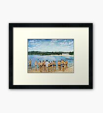 The Swimming Club Framed Print