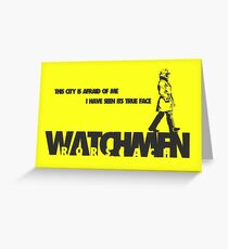 Watchmen - Rorscach Greeting Card