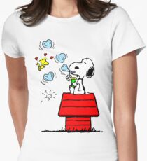 Snoopy and Woodstock Women's Fitted T-Shirt