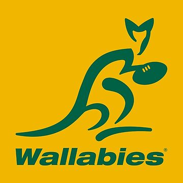 Artwork thumbnail, Australia Rugby Wallabies Yellow Wallaby by elhefe
