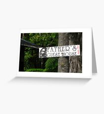 Father's Guesthouse Greeting Card