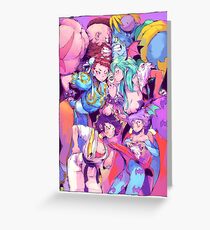 Street Fighter VS Darkstalkers Greeting Card