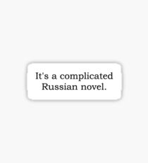 A Complicated Russian Novel. Sticker