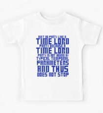 Aint No Party Like a Time Lord Party Kids Tee