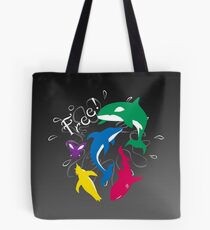 The Animals of "Free!" Tote Bag