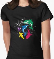 The Animals of "Free!" Women's Fitted T-Shirt