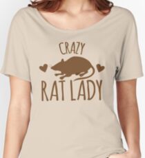 CRAZY RAT LADY Women's Relaxed Fit T-Shirt