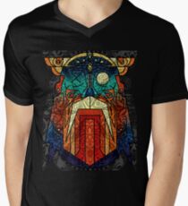 ODIN WODAN geometric vikings ornament art Men's V-Neck T-Shirt