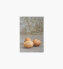 Fresh brown chicken eggs Art Board