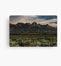 Travel Mountain Nature Trees Tapestry - Grand Tetons - Jackson Hole Wyoming Canvas Print