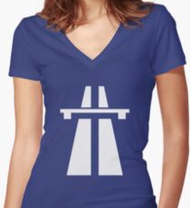 Autobahn Women's Fitted V-Neck T-Shirt