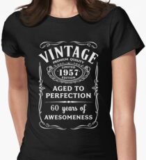 Vintage Limited 1957 Edition - 60th Birthday Gift Women's Fitted T-Shirt