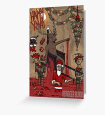 Reindeer Blood Greeting Card