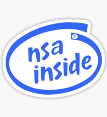 NSA inside logo Sticker