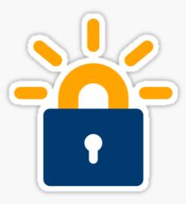 Let's encrypt logo clear Sticker
