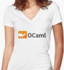 Ocaml logo Women's Fitted V-Neck T-Shirt