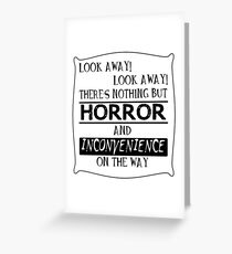 Look away! Greeting Card