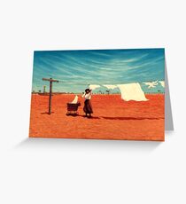 Outback Washday Greeting Card