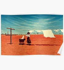 Outback Washday Poster