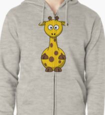 Funny Giraffe Zipped Hoodie