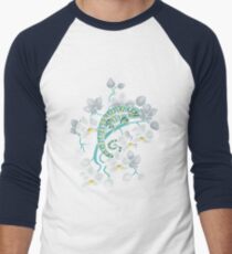 chameleons and orchids Men's Baseball ¾ T-Shirt