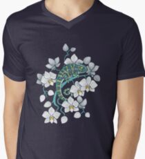 chameleons and orchids Men's V-Neck T-Shirt