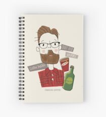 Canadian Hipster Spiral Notebook