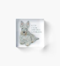 Hug a Wheatie Dog Acrylic Block