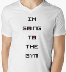 I'm Going to the Gym (Pokemon) Men's V-Neck T-Shirt