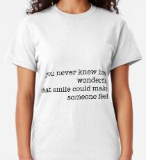 Lieber Evan Hansen "Wenn ich ihr erzählen könnte" Zitat Classic T-Shirt