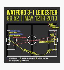 Troy Deeney Goal: Watford 3-1 Leicester 2013 Photographic Print